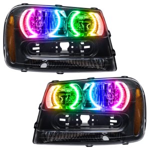 Chevrolet Trail Blazer Headlight Assemblies - ORACLE Lighting - SMD ColorSHIFT w/ Simple Controller - `02-`09